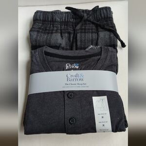 Croft & Barrow Charcoal Grey Lounge Set Men's Medium